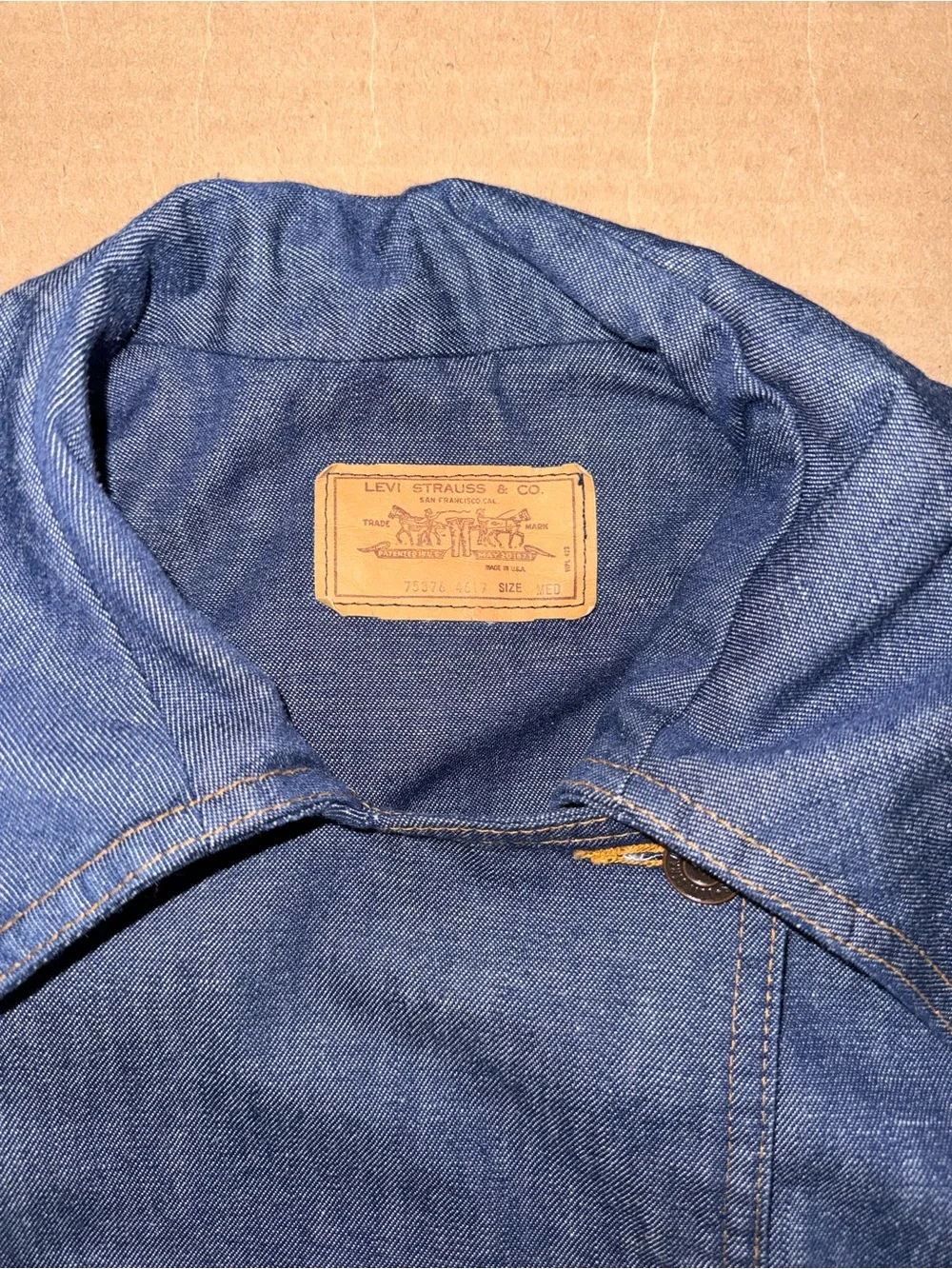 Vintage Levi’s Made in USA Denim Trench Coat Dress M | Denim Duster Trench EUC